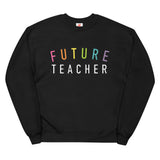 future teacher crewneck rainbow