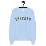 teacher rainbow crewneck