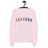 teacher rainbow crewneck