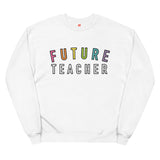 future teacher crewneck rainbow