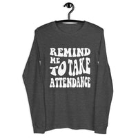 ~* PRINT ON FRONT *~ remind me to take attendance