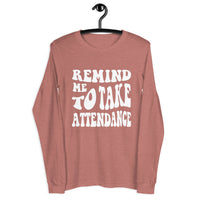 ~* PRINT ON FRONT *~ remind me to take attendance