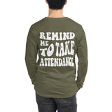 ~* PRINT ON BACK *~ remind me to take attendance