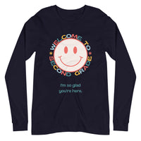 welcome to second grade smiley long sleeve tee