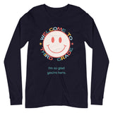 welcome to third grade smiley long sleeve tee