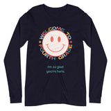 welcome to fourth grade smiley long sleeve tee