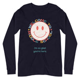 welcome to middle school smiley long sleeve tee