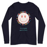 welcome to high school smiley long sleeve tee