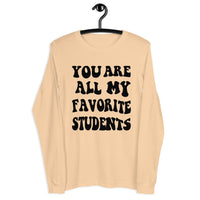 ~* PRINT ON FRONT *~ you are all my favorite students