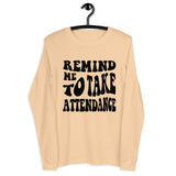 ~* PRINT ON FRONT *~ remind me to take attendance