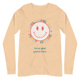 welcome to first grade smiley long sleeve tee