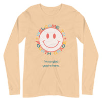 welcome to fourth grade smiley long sleeve tee