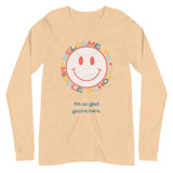 welcome to middle school smiley long sleeve tee