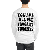 ~* PRINT ON BACK *~ you are all my favorite students