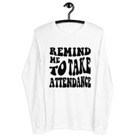 ~* PRINT ON FRONT *~ remind me to take attendance