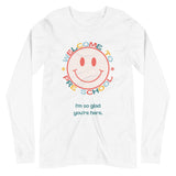 welcome to preschool smiley long sleeve tee