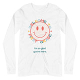 welcome to first grade smiley long sleeve tee