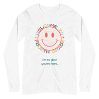 welcome to fourth grade smiley long sleeve tee