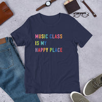 music class is my happy place tee