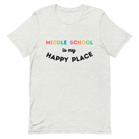 middle school is my happy place tee 2.0