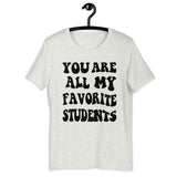 ~* PRINT ON FRONT *~ fave students tee