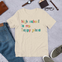 boho high school is my happy place tee