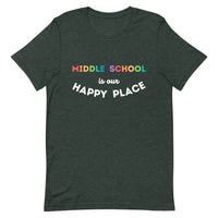 middle school is my happy place tee 2.0