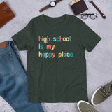 boho high school is my happy place tee