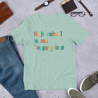 boho high school is my happy place tee