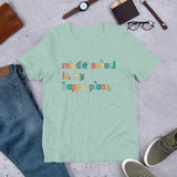 boho middle school is my happy place tee