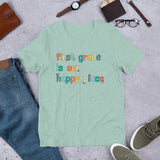 boho first grade is my happy place tee