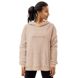 potato of the day embroidered fleece hoodie
